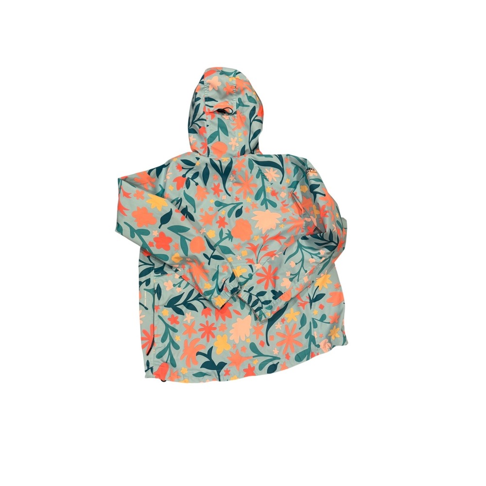 Nike Repel Floral Packable Golf Jacket Teal Orange Medium *read* - Picture 7 of 10